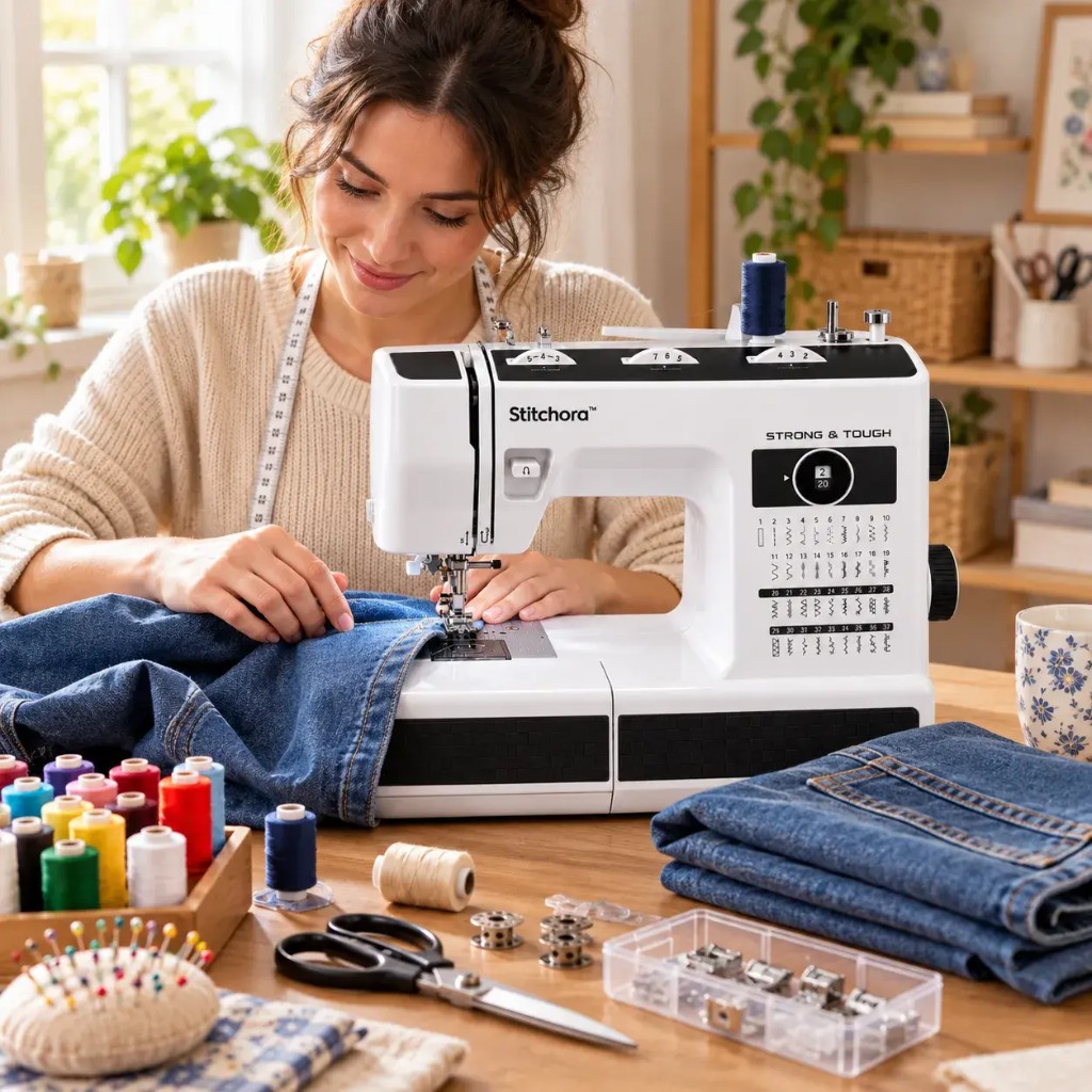 Stitchora™ s džínami — výběr programů