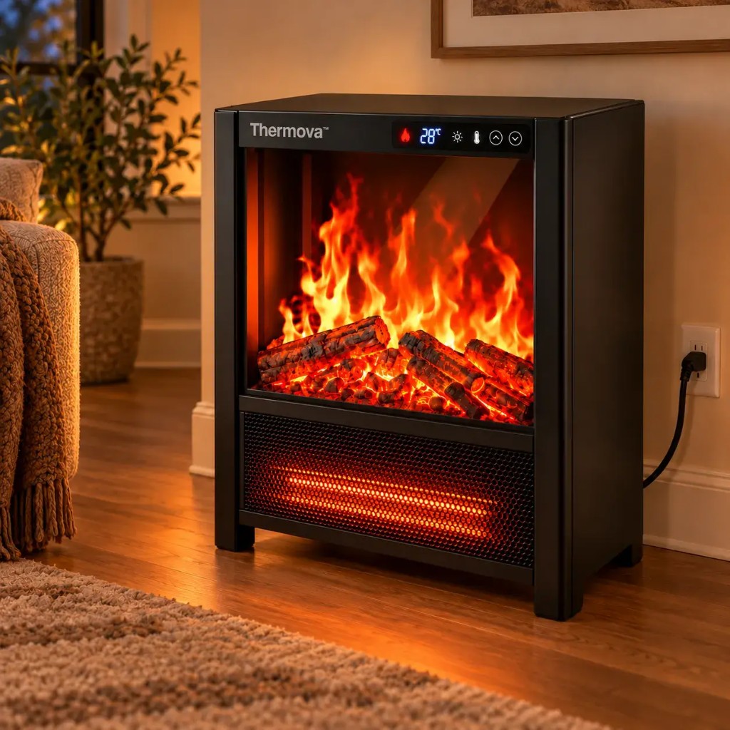 Thermova™ quartz panel and thermostat
