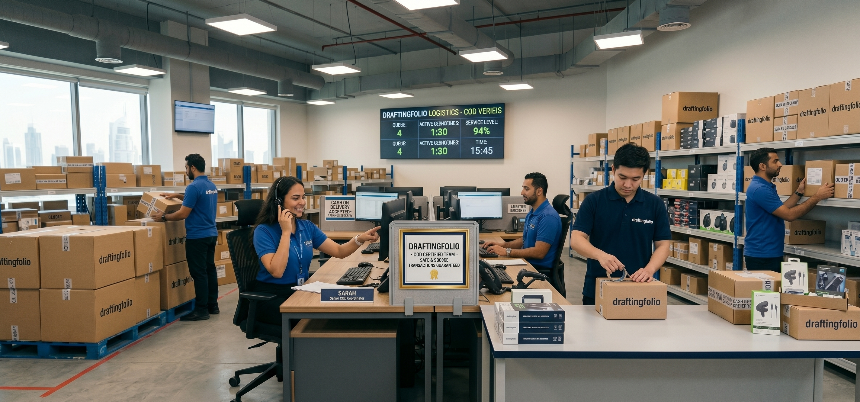 Il team smartspotnest al lavoro: call center e logistica COD